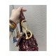 Dior Oblique Embroidered Velvet Saddle Bag M0446C