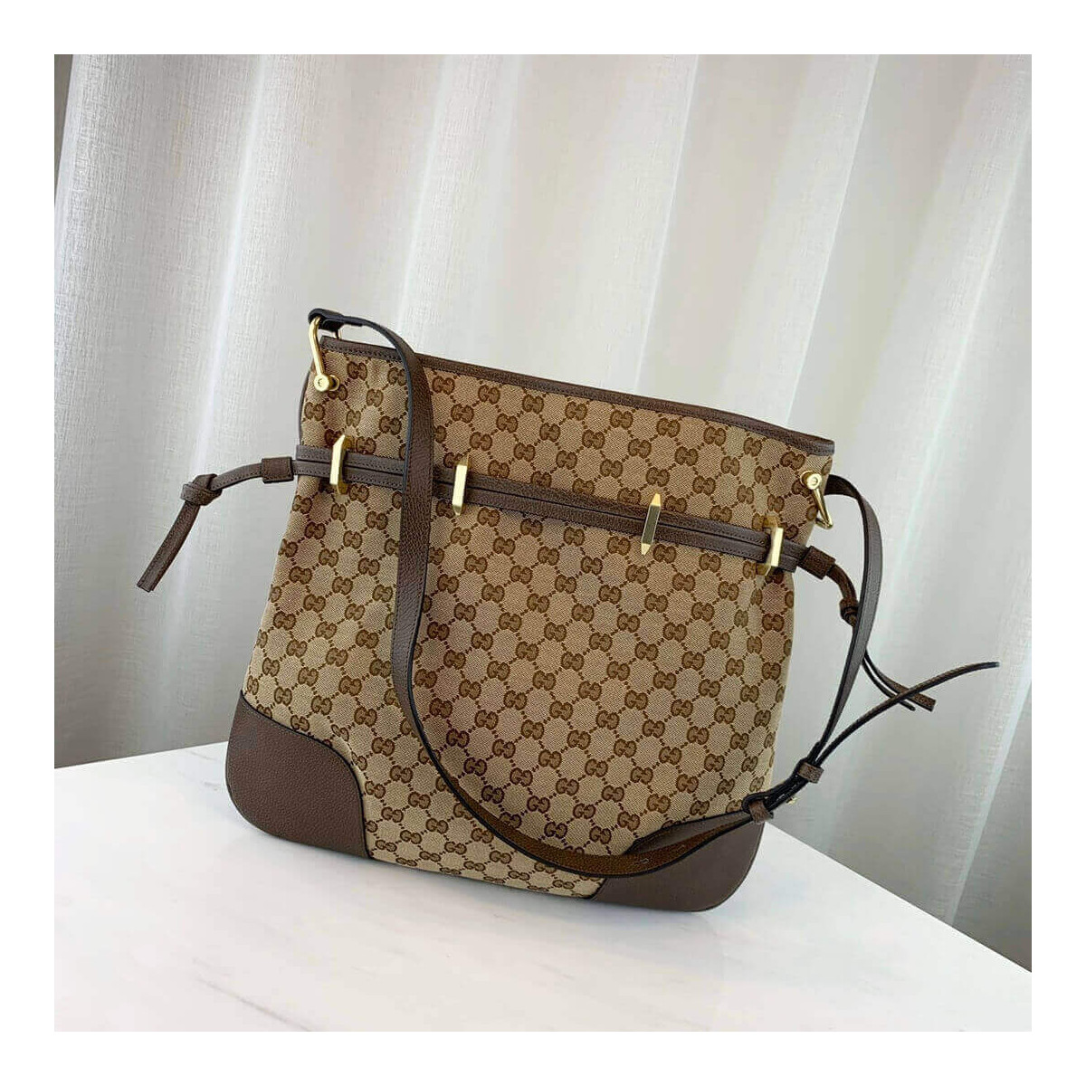 Gucci 1955 Horsebit GG Canvas Messenger Bag 602089