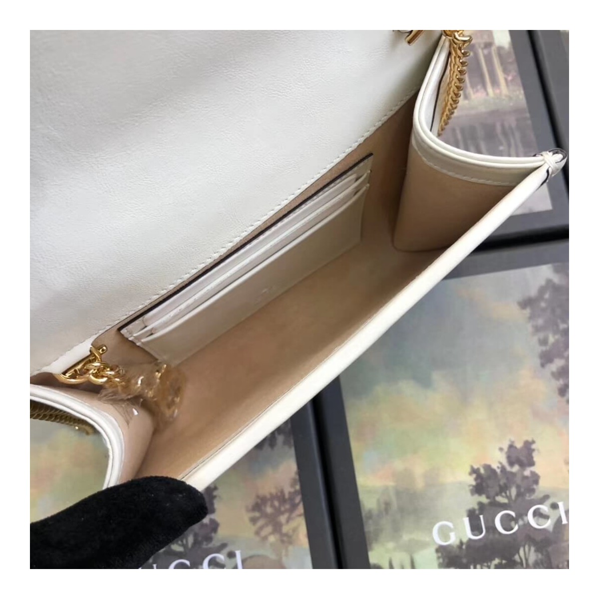 Gucci Smooth Leather Rajah Mini Bag 573797