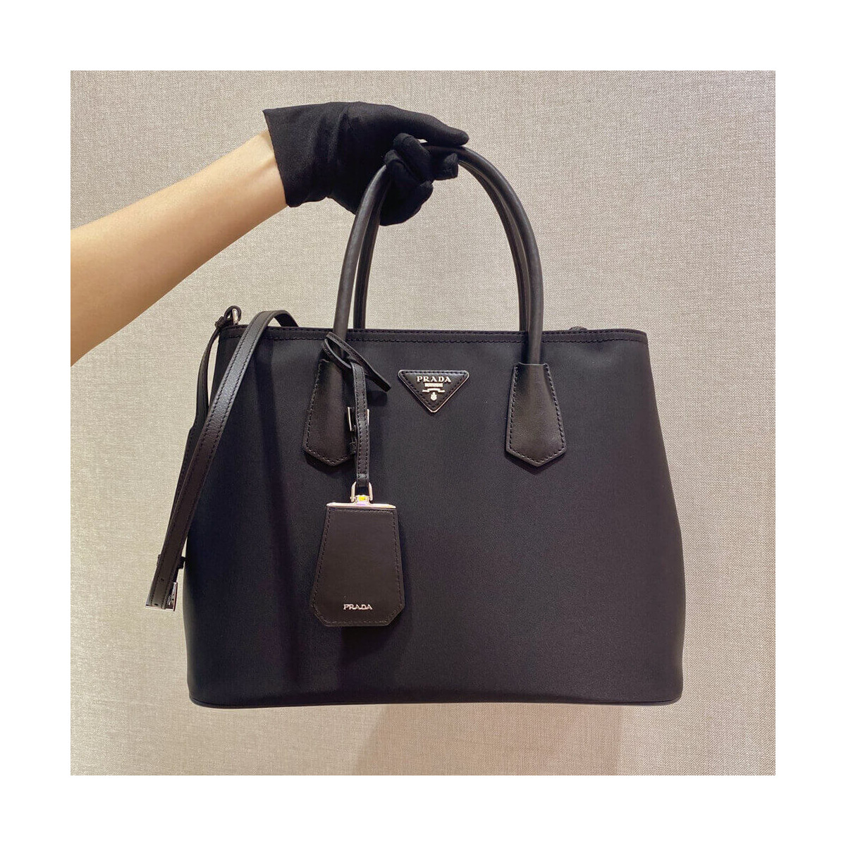 Prada Double Nylon And Saffiano Leather Bag 1BG775