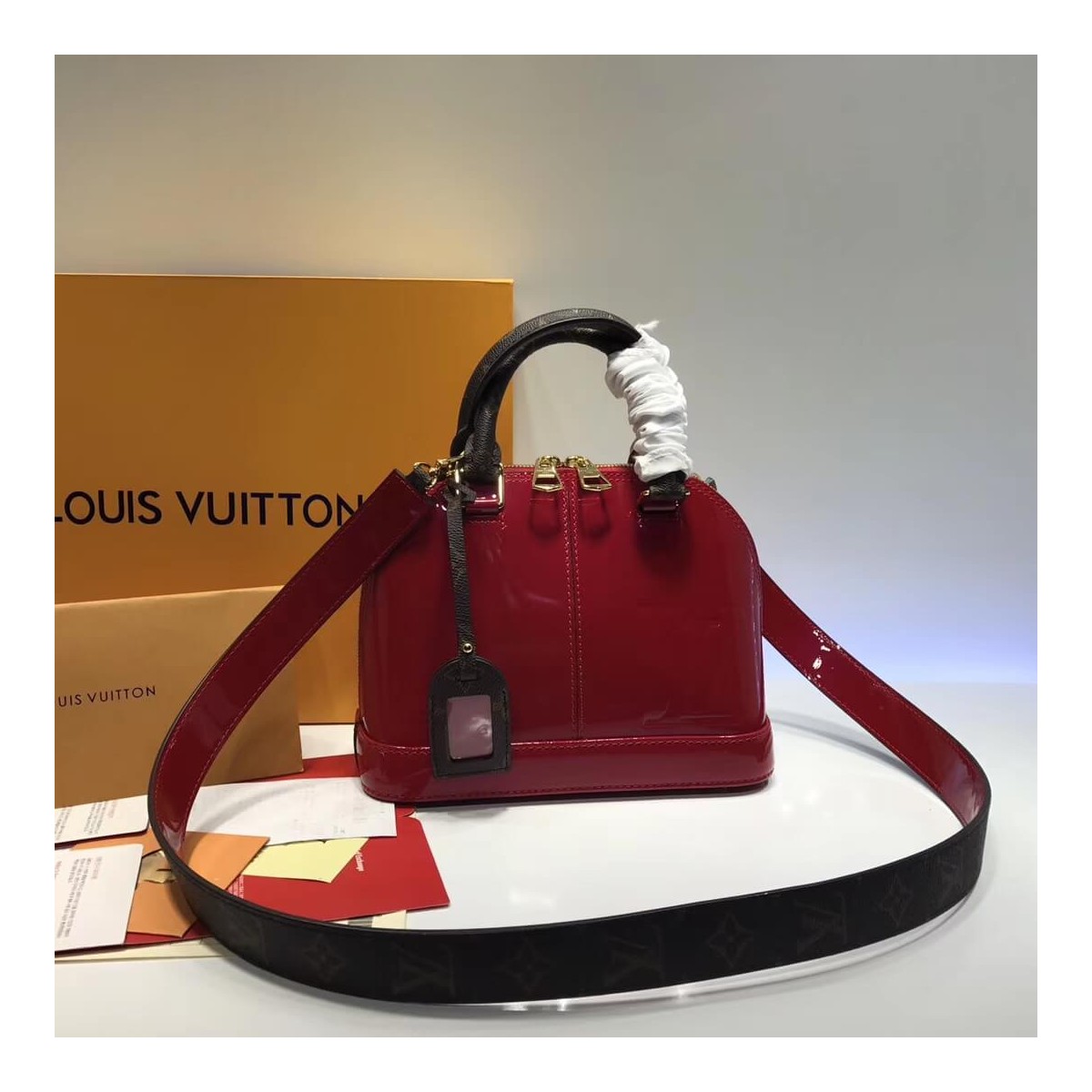 Louis Vuitton Patent Leather Alma BB M54785