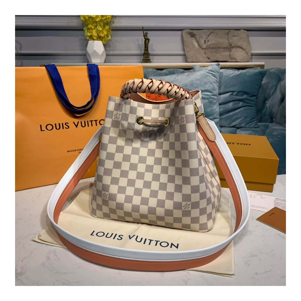 Louis Vuitton Damier Azur Canvas Neonoe N40344