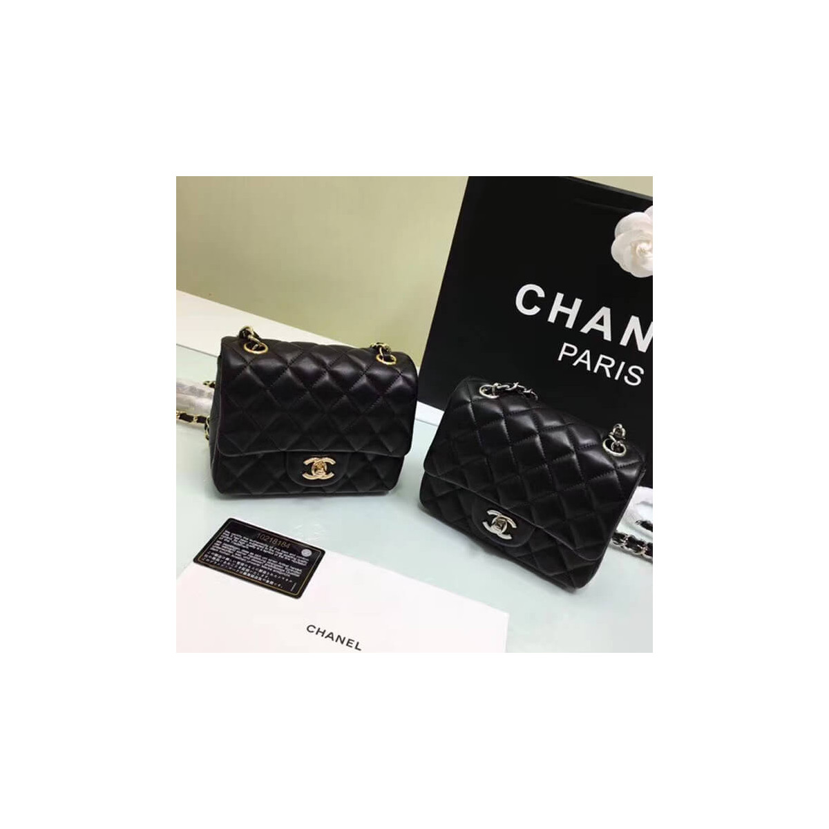 Chanel Lambskin 17cm Classic Flap Bag 1115