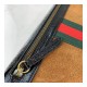 Gucci Ophidia Web Suede Saddle Bag 523658