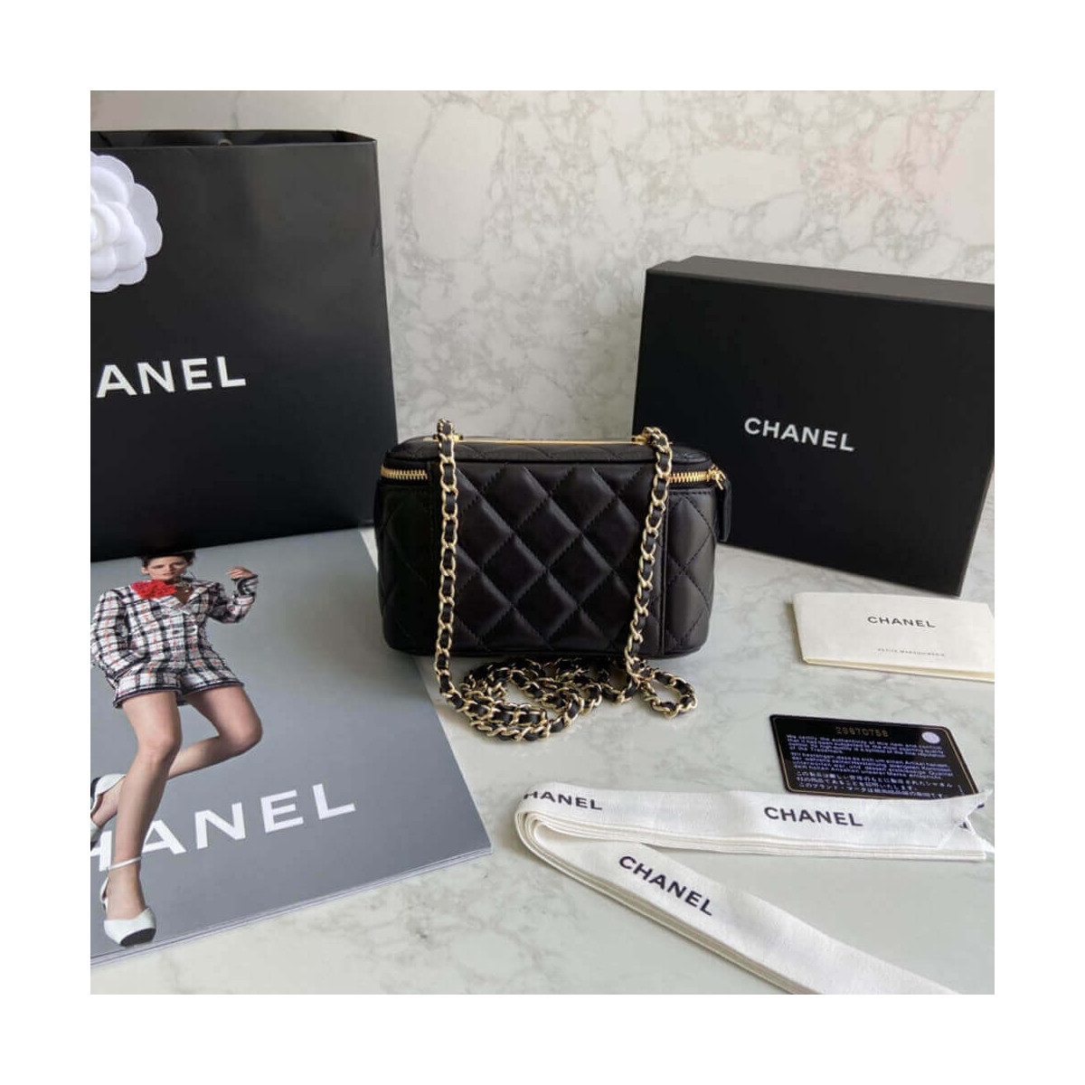 Chanel Mini Vanity Case With Chain AP1472