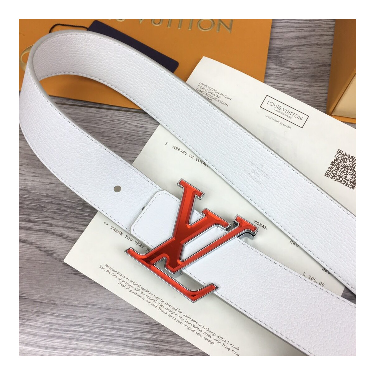 Louis Vuitton Prism 40mm Belt M0165