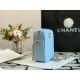 Chanel Caviar Calfskin Pearl Crush Gold Ball Phone Clutch With Chain 99098